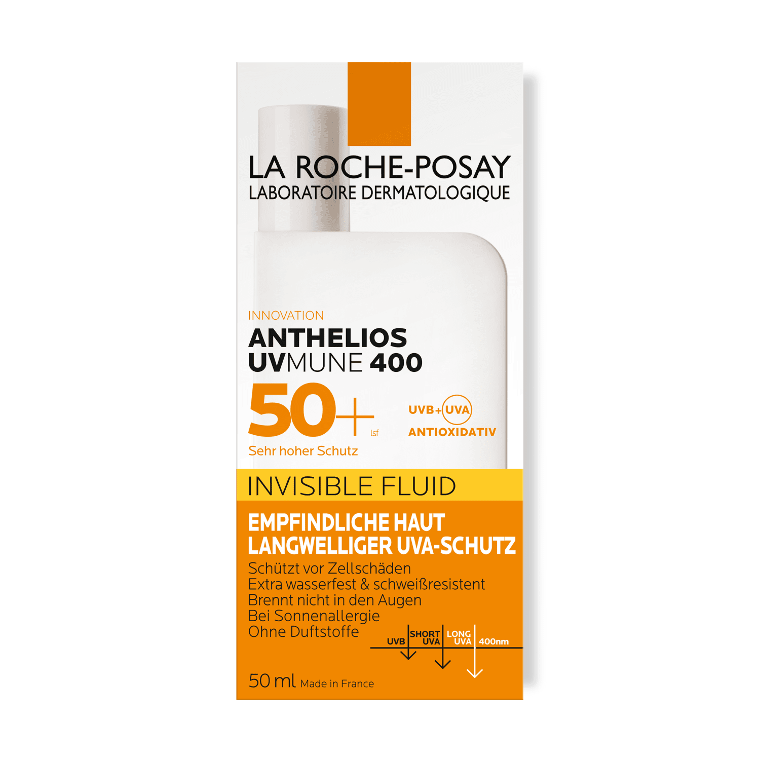 Roche Posay Anthelios Invisibel Fluid LSF50+ Mune 400 50 ml - Kopie