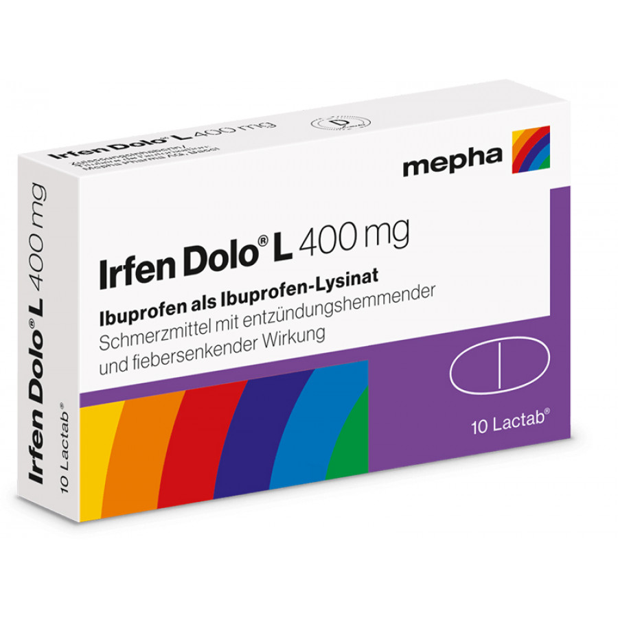 Irfen Dolo L forte Lactab 400mg 10Stk