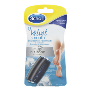 Scholl Velvet Smooth Pedi Roller Ersatzrolle Extra Stark Diamond 2 Stk.