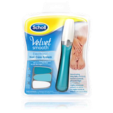 Scholl Velvet Smooth Elektrisches Nagelpflegesystem Blau